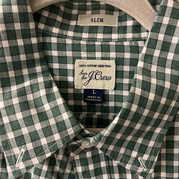 Jcrew Green Buffalo Checked Men's Shirt - Picture 4 of 4